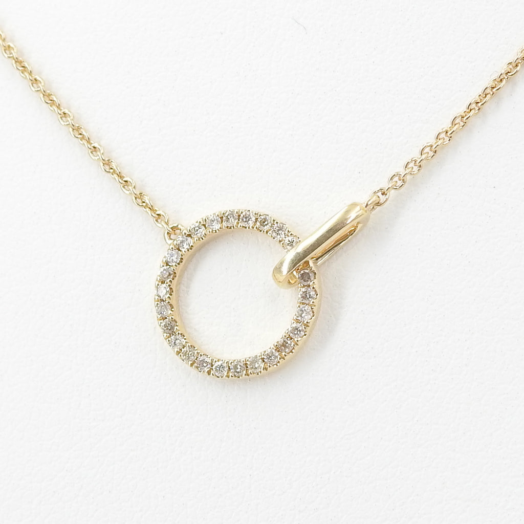 14KT Yellow Gold Diamond Necklace