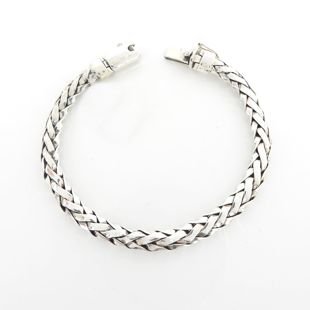 Sterling Silver Link Bracelet 8 1/2" Long