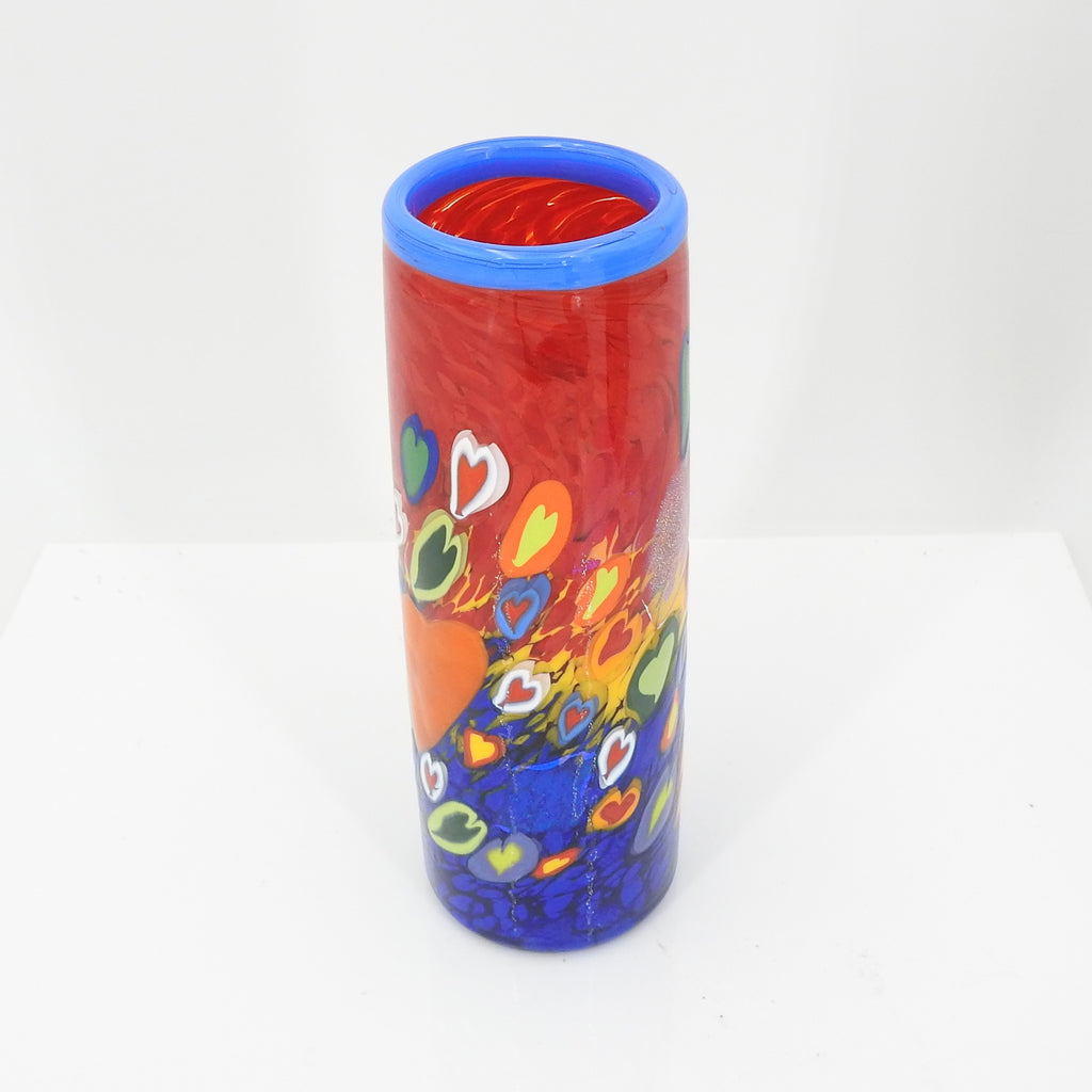 Heart Cylinder Vase