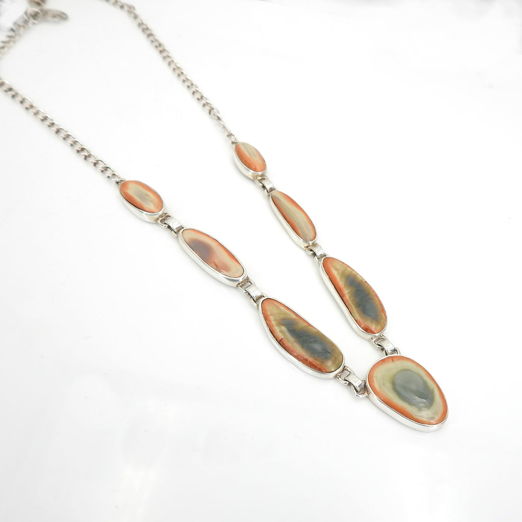 Sterling Silver Imperial Jasper Necklace