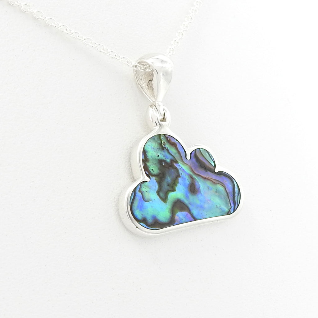 Sterling Silver Cloud Abalone Pendant