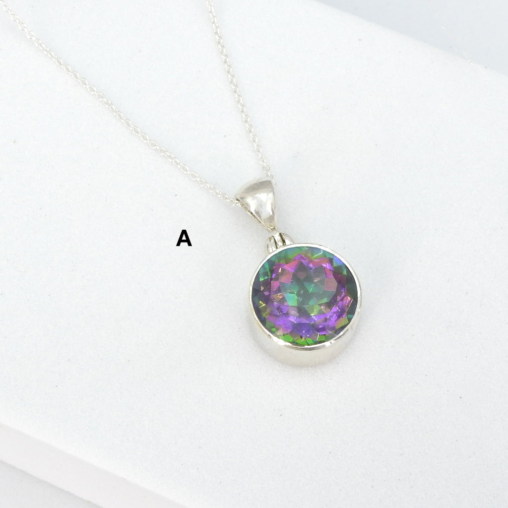 Sterling Silver Mystic Topaz Pendant