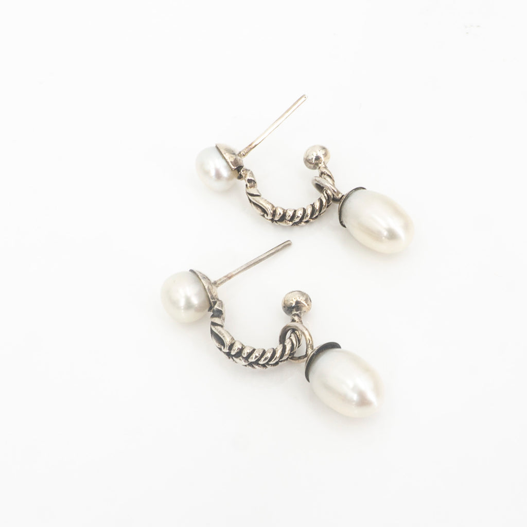 S/S Double Pearl Earrings