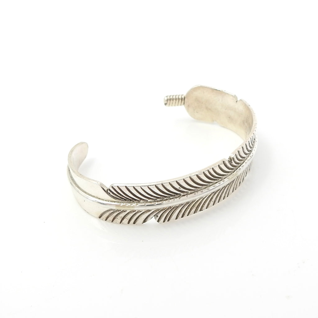 Sterling Silver Feather Cuff Bracelet