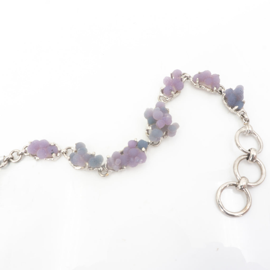 S/S Grape Chalcedony Bracelet