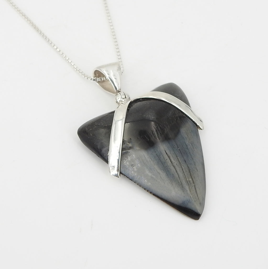 Sterling Silver Shark Tooth Pendant