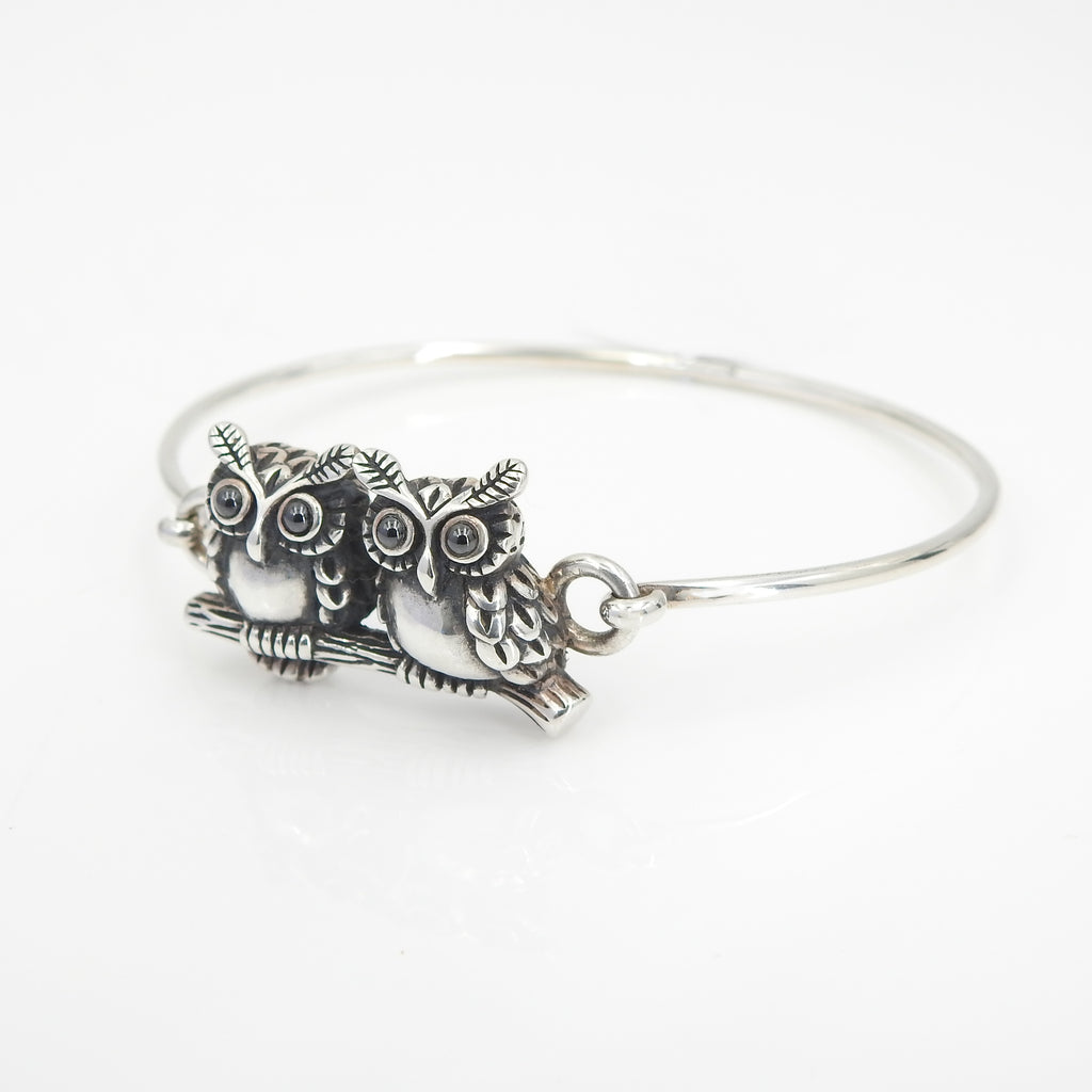 Sterling Silver Owl Bracelet