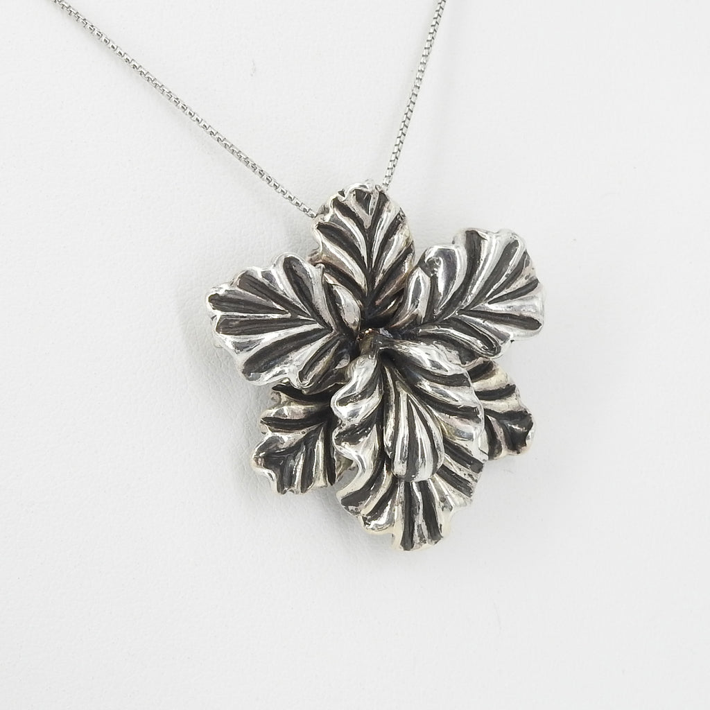 Sterling Silver Flower Pin/Pendant Combo