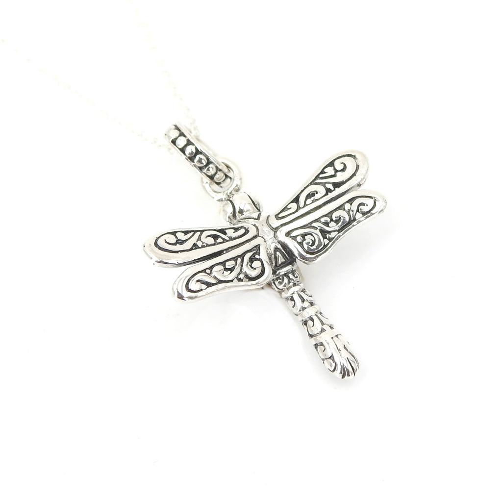 Sterling Silver Small Dragonfly Pendant