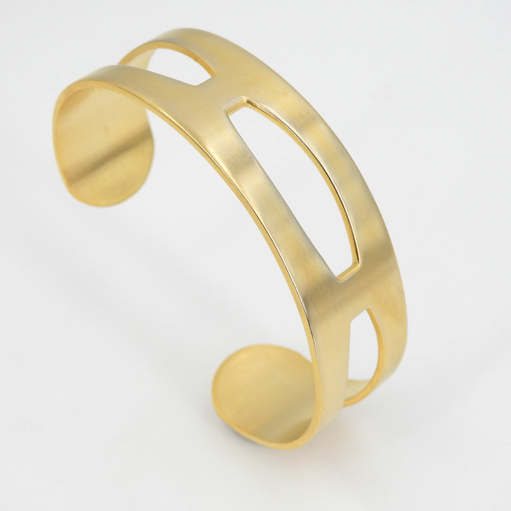 Gold Plated Cut Out Cuff