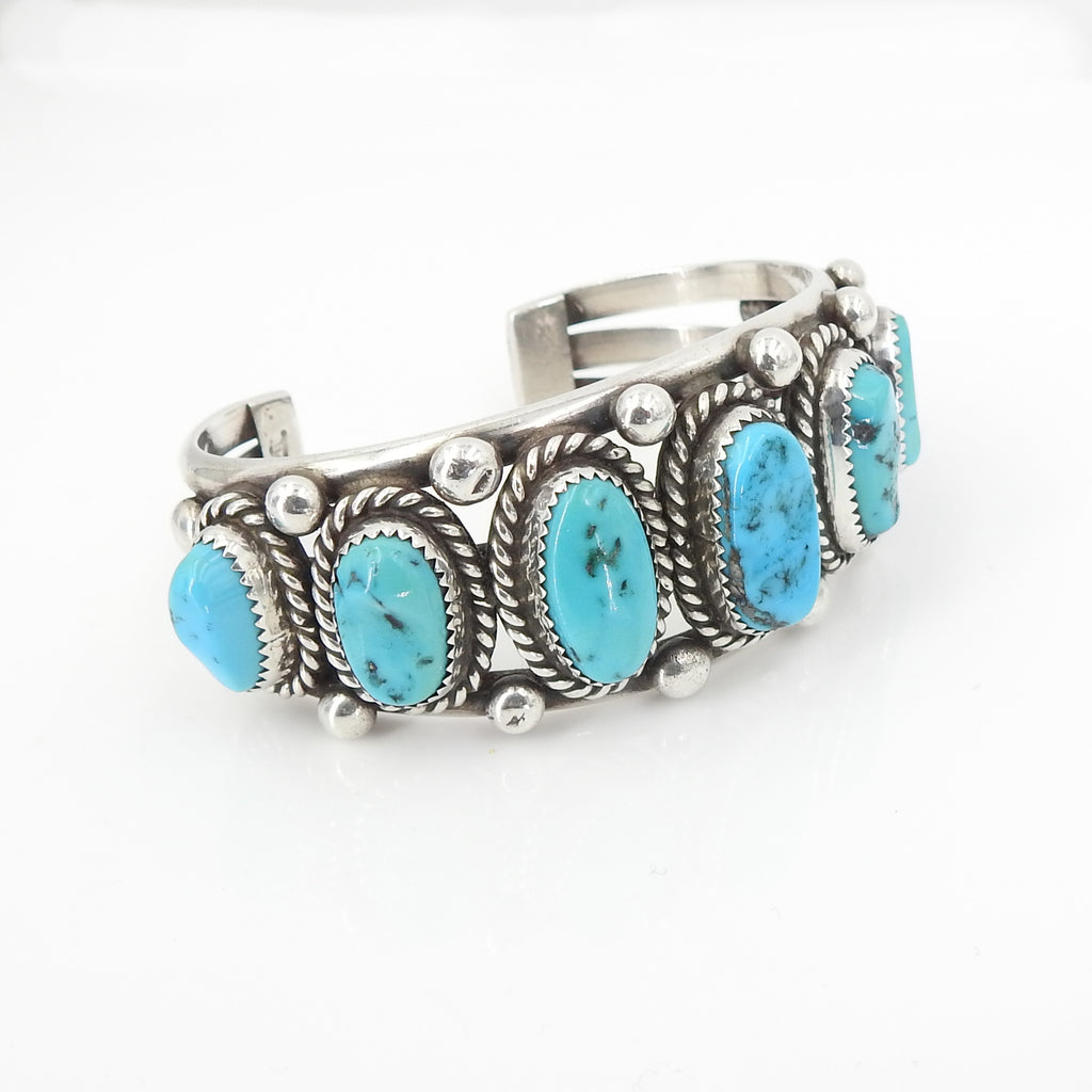 Sterling Silver & Turquoise Navajo Cuff
