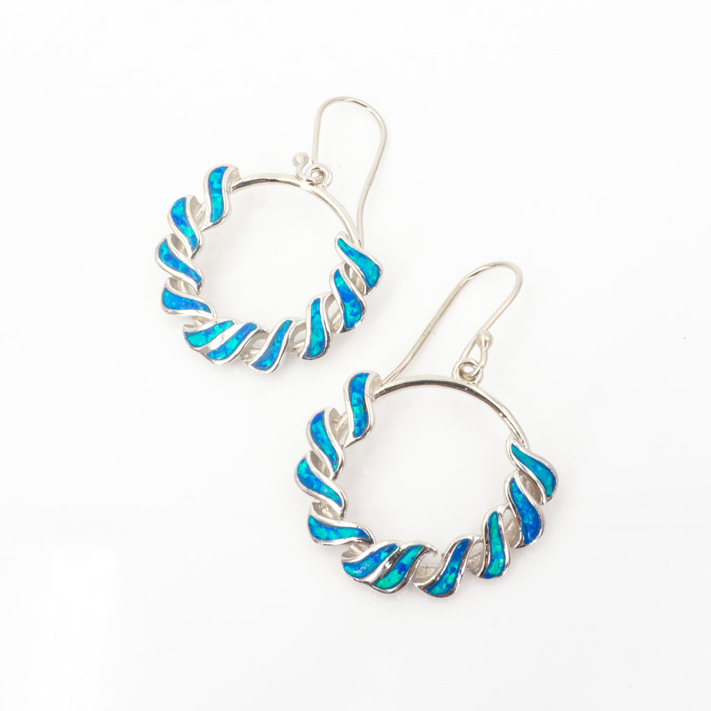 S/S Lab Opal Earrings