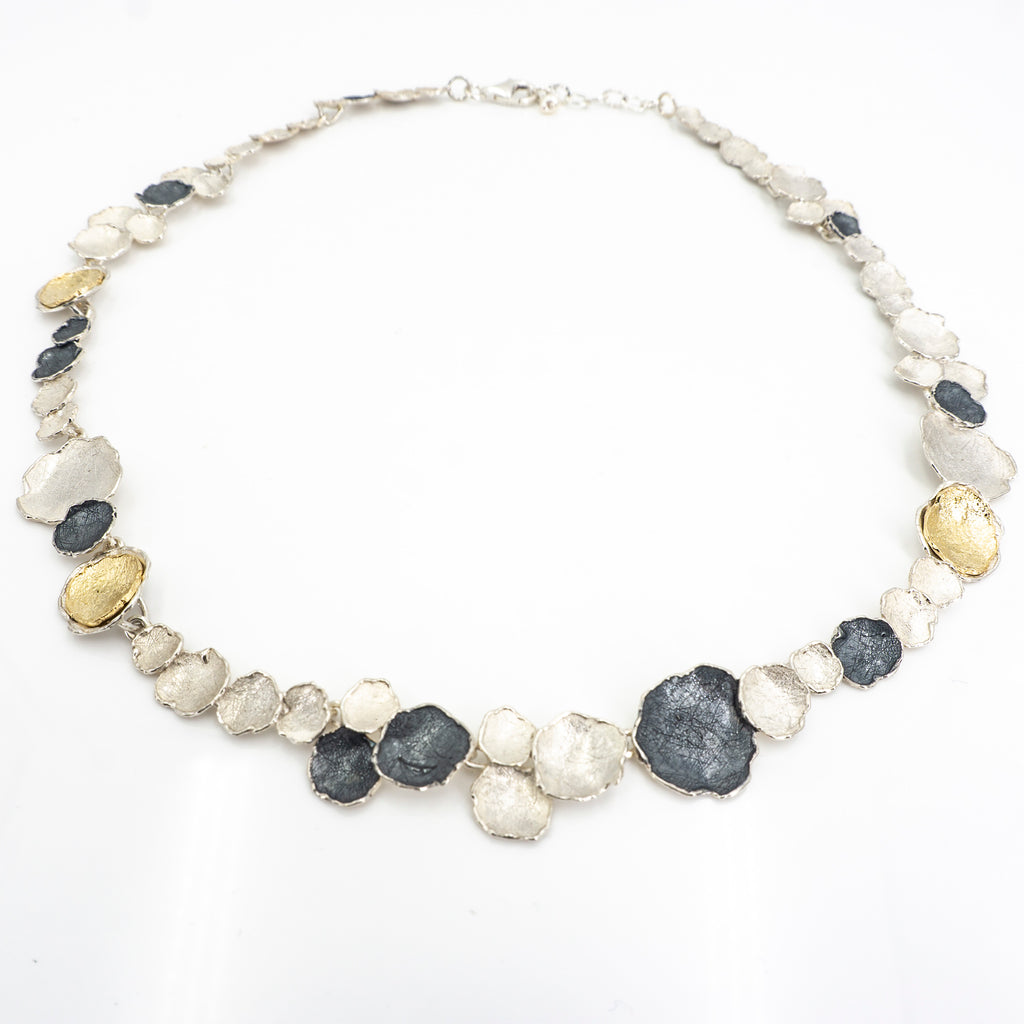 S/S Three-Tone Free Form Necklace