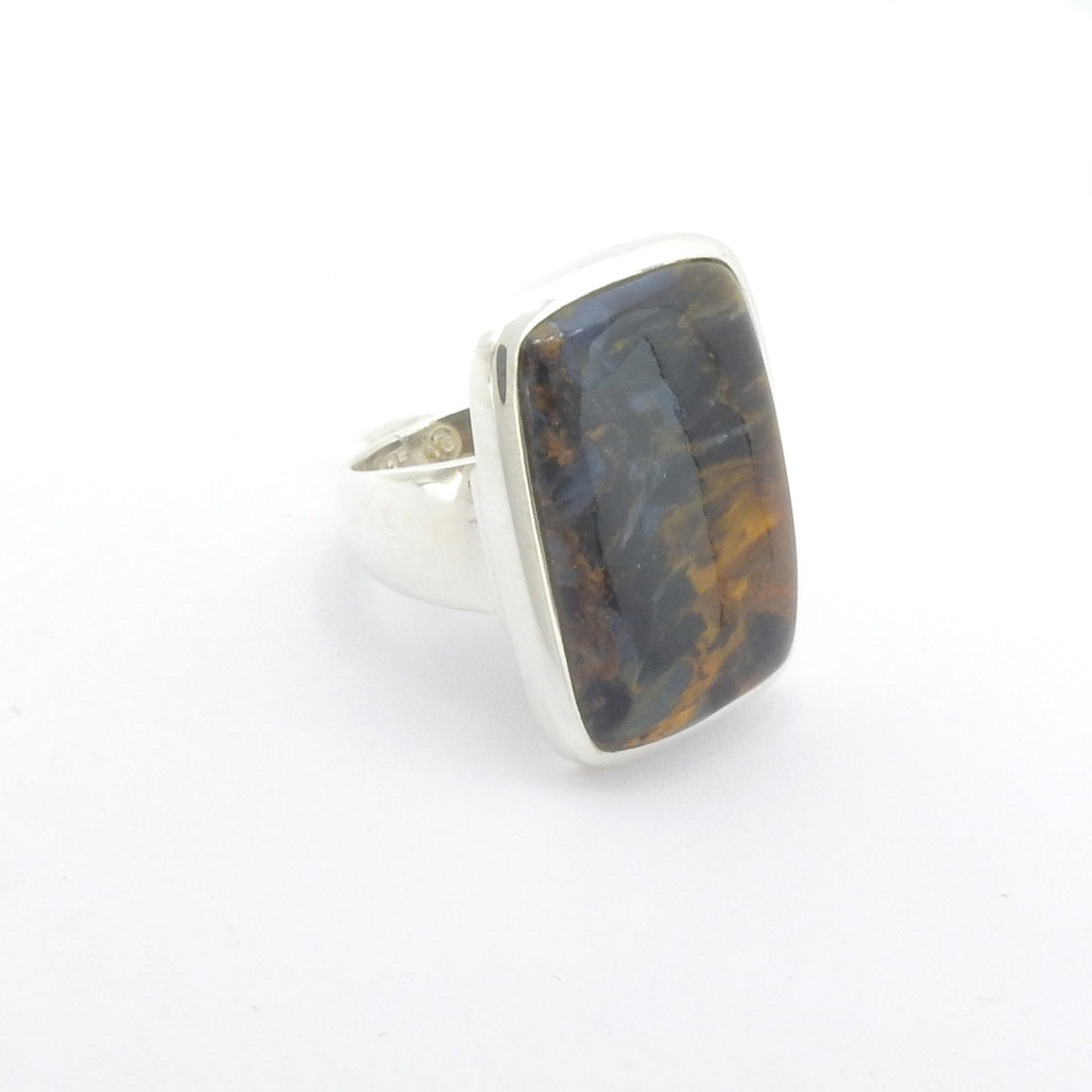 Sterling Silver Pietersite Ring Size 8.5