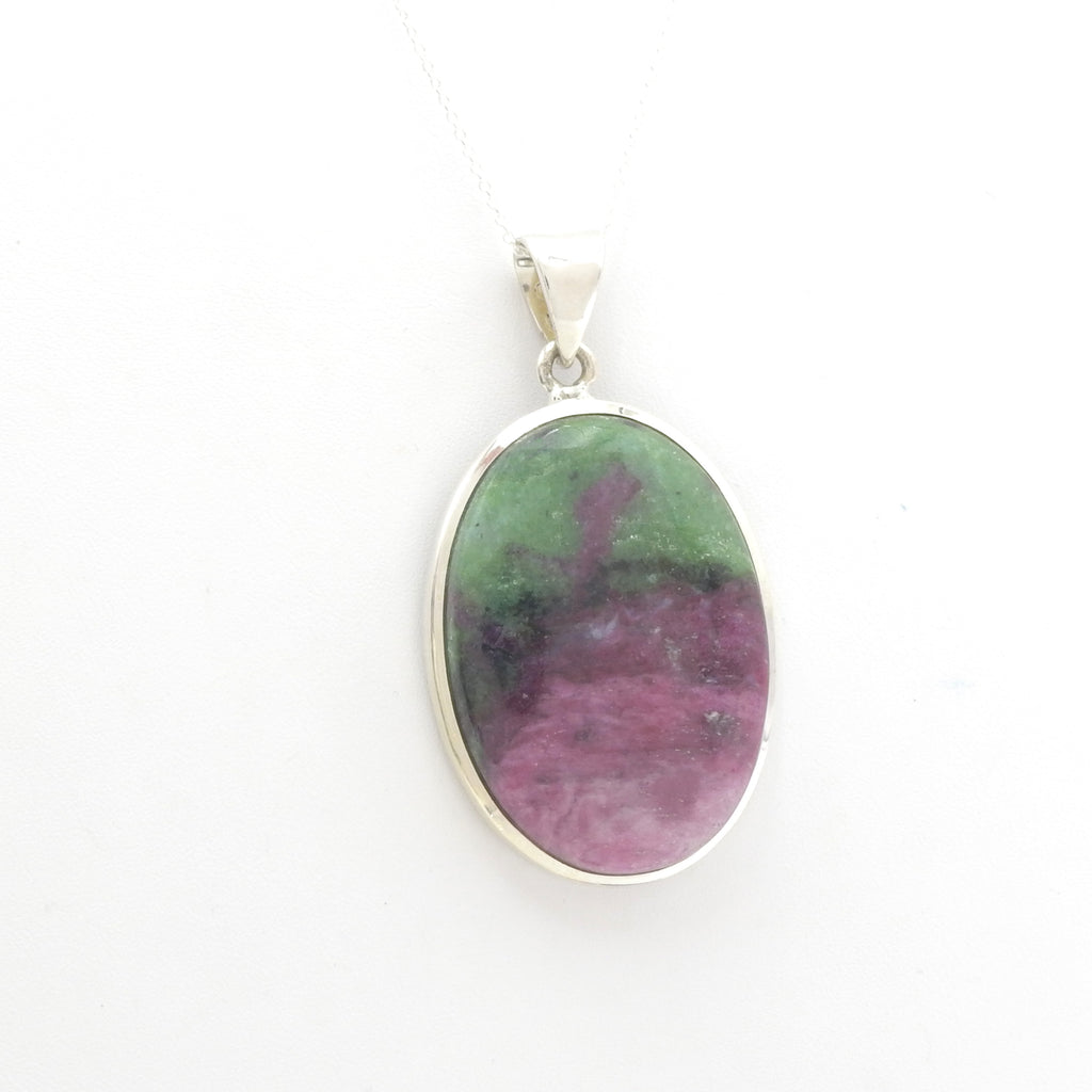 Sterling Silver Ruby Zoisite Pendant